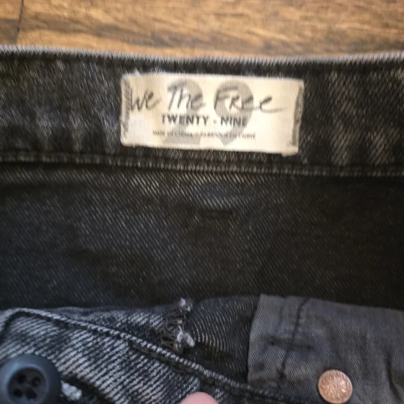 Free People Black Denim Skirt - Picture 4 of 5